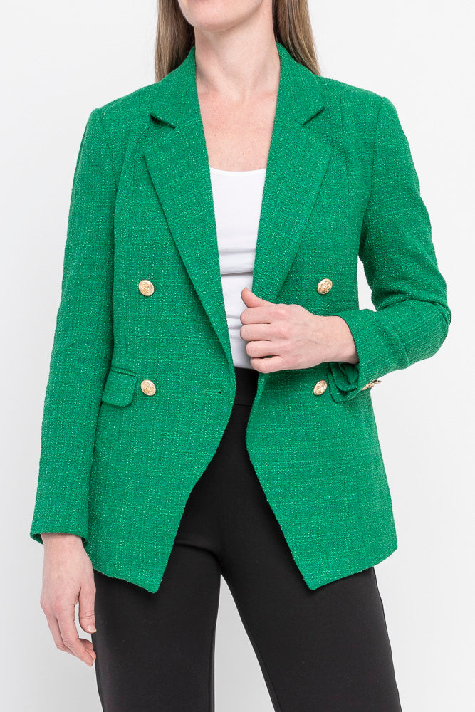 Ladies boucle blazer best sale