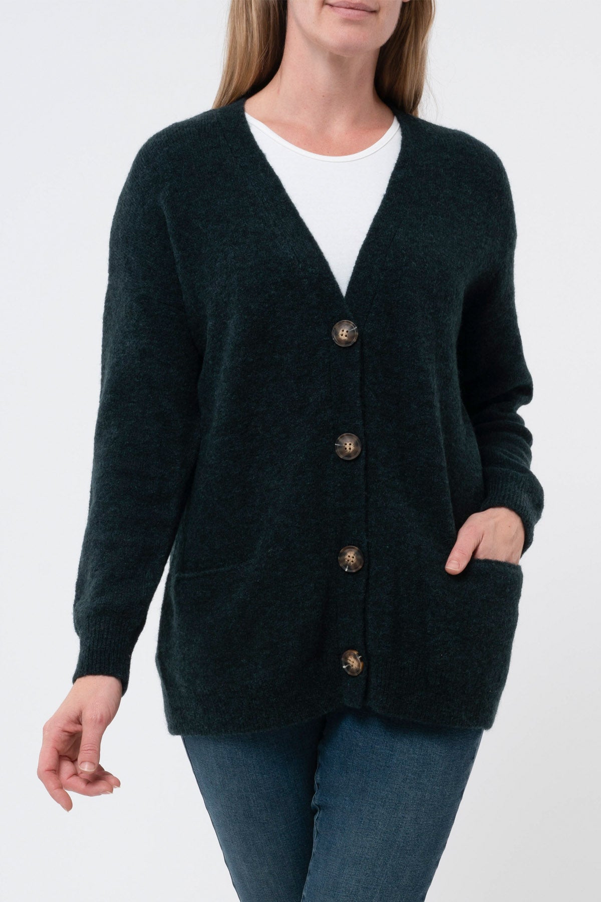 Green cardigan on sale