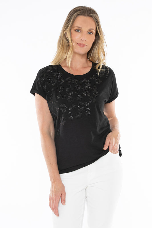 Women's Animal Tee in Black