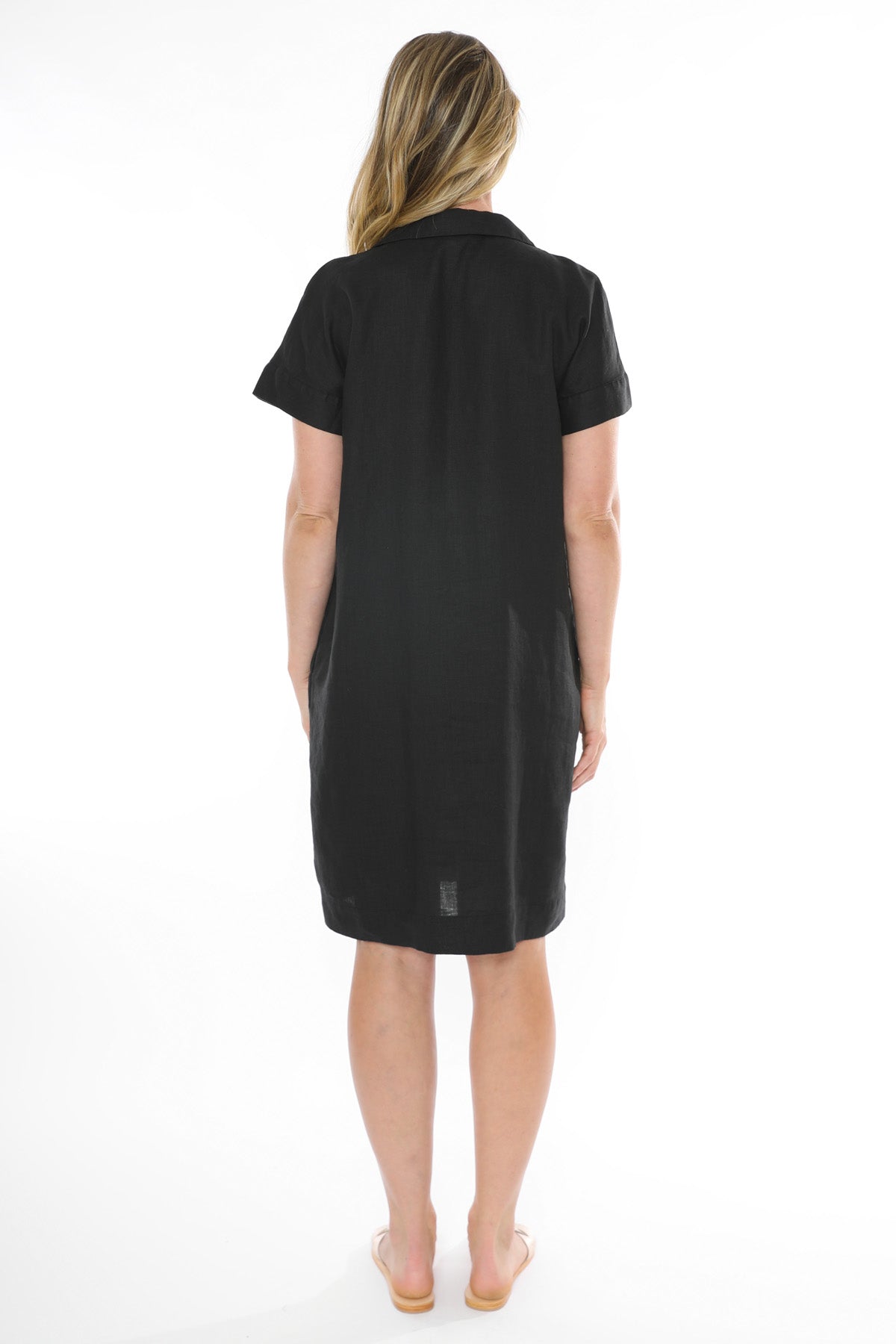 Women's Collared Dress in Black