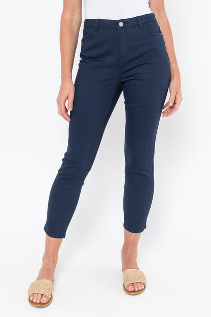 Coloured Denim Jean Navy