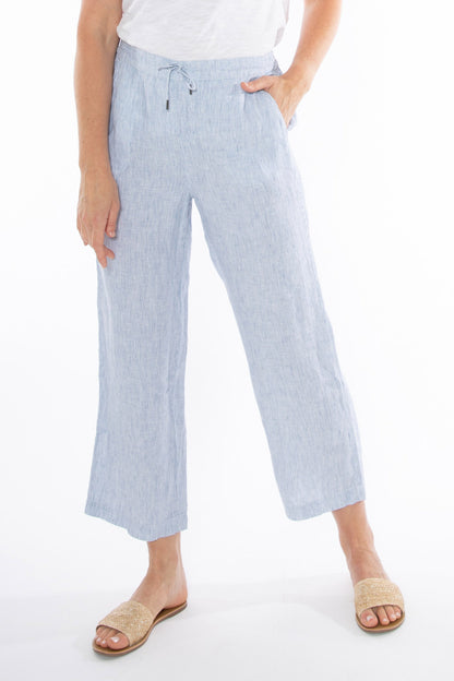 Women's Core Stripe Pant in Blue and White