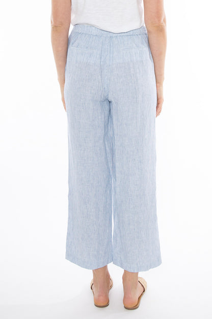 Women's Core Stripe Pant in Blue and White