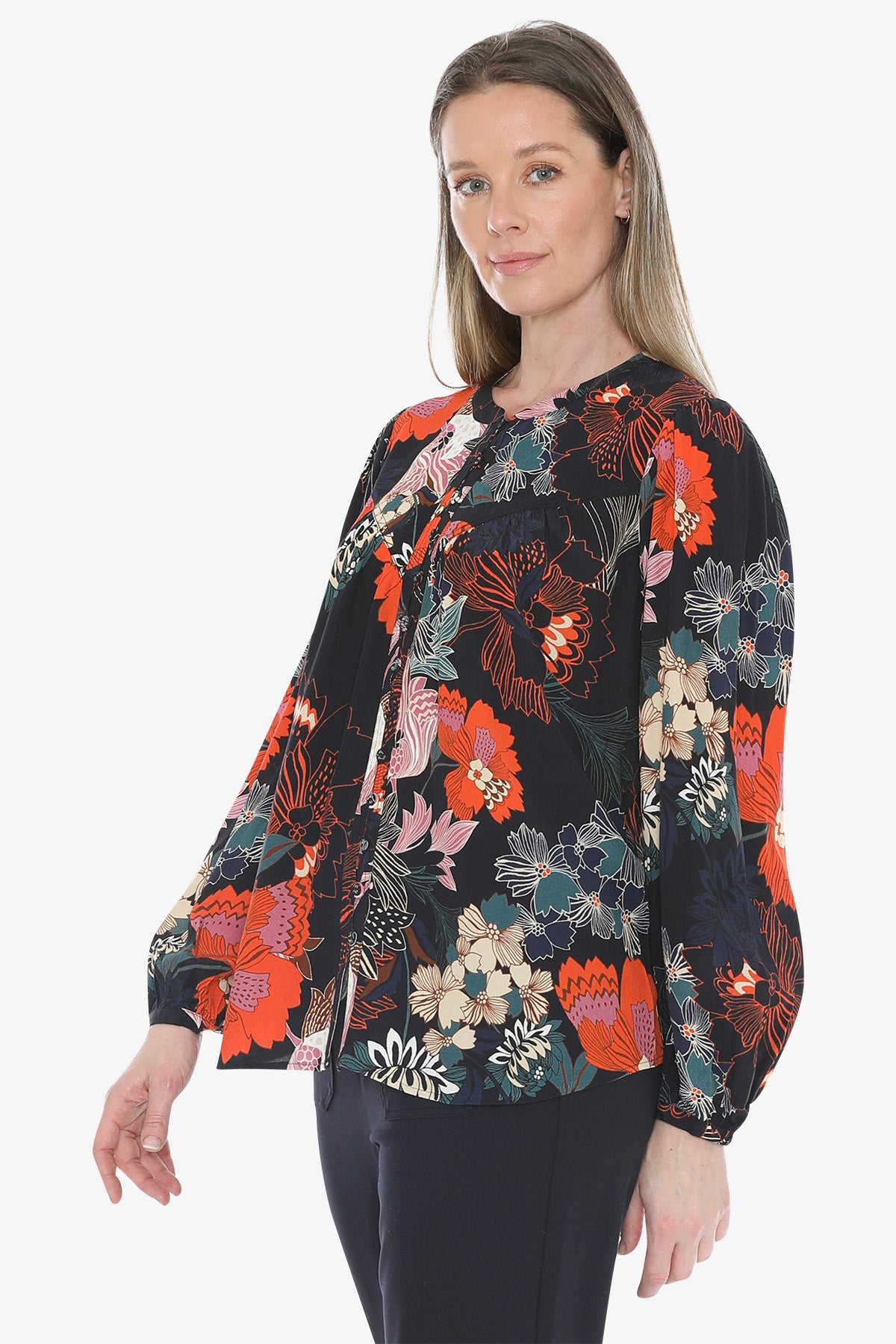 Deco Floral Top in Multi