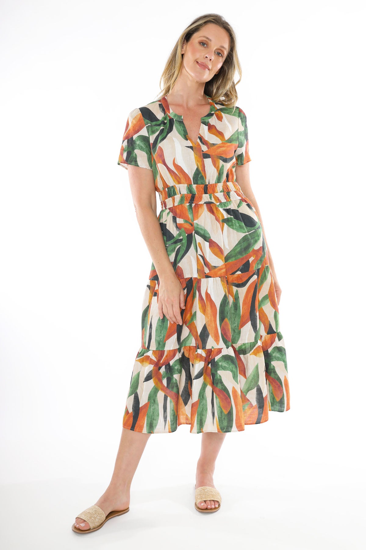 Women's Desert Garden Dress in Multicolour