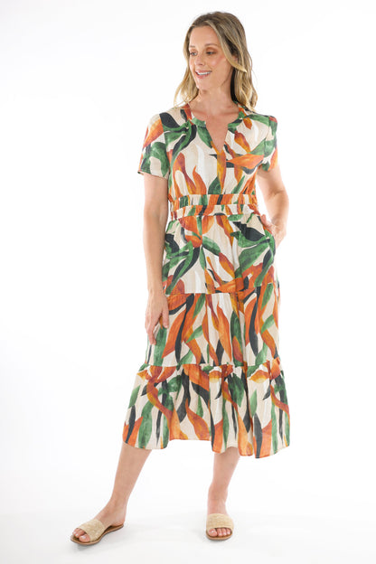 Women's Desert Garden Dress in Multicolour