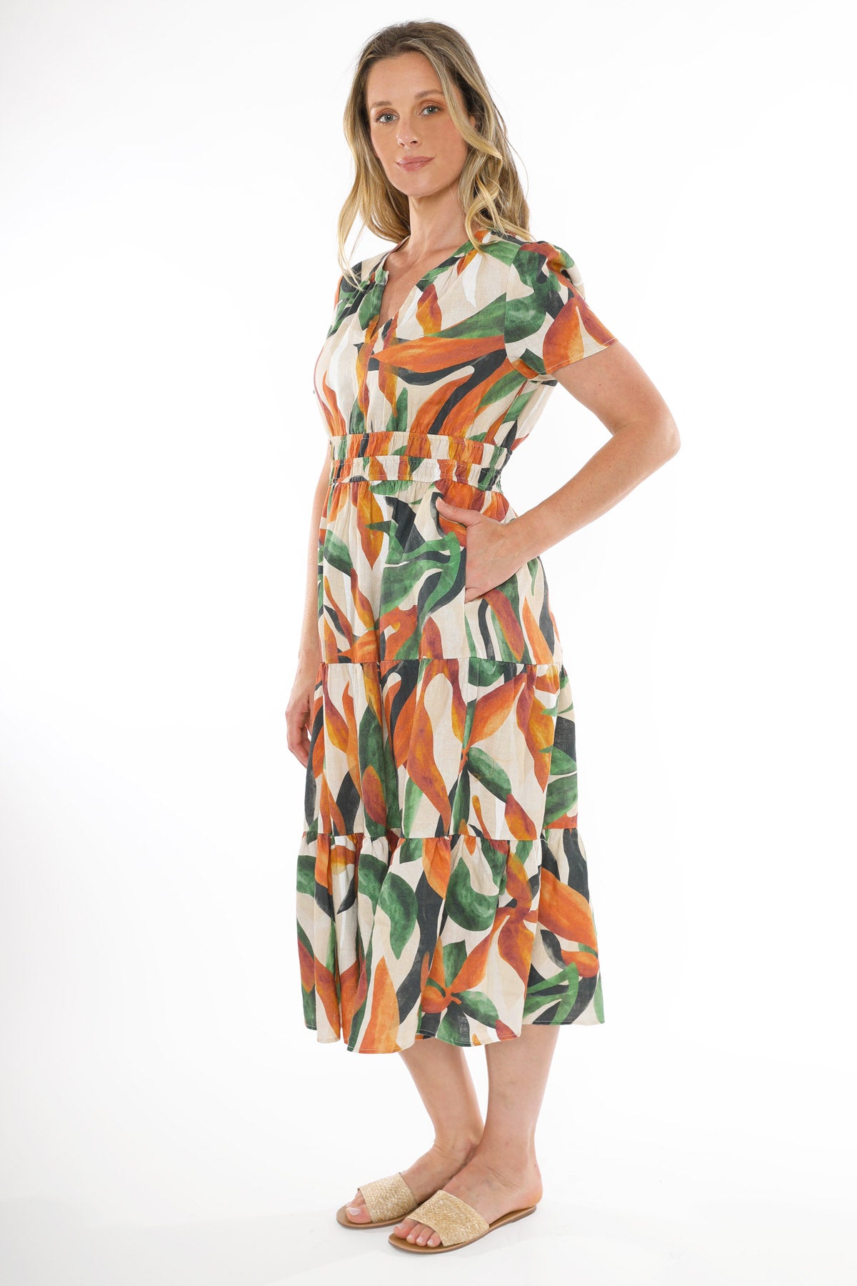 Women's Desert Garden Dress in Multicolour