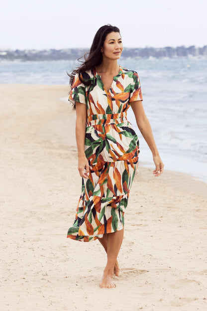 Women's Desert Garden Dress in Multicolour