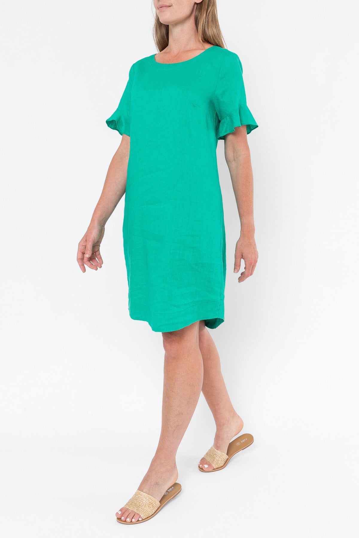 Flutter sleeve clearance t shirt dress