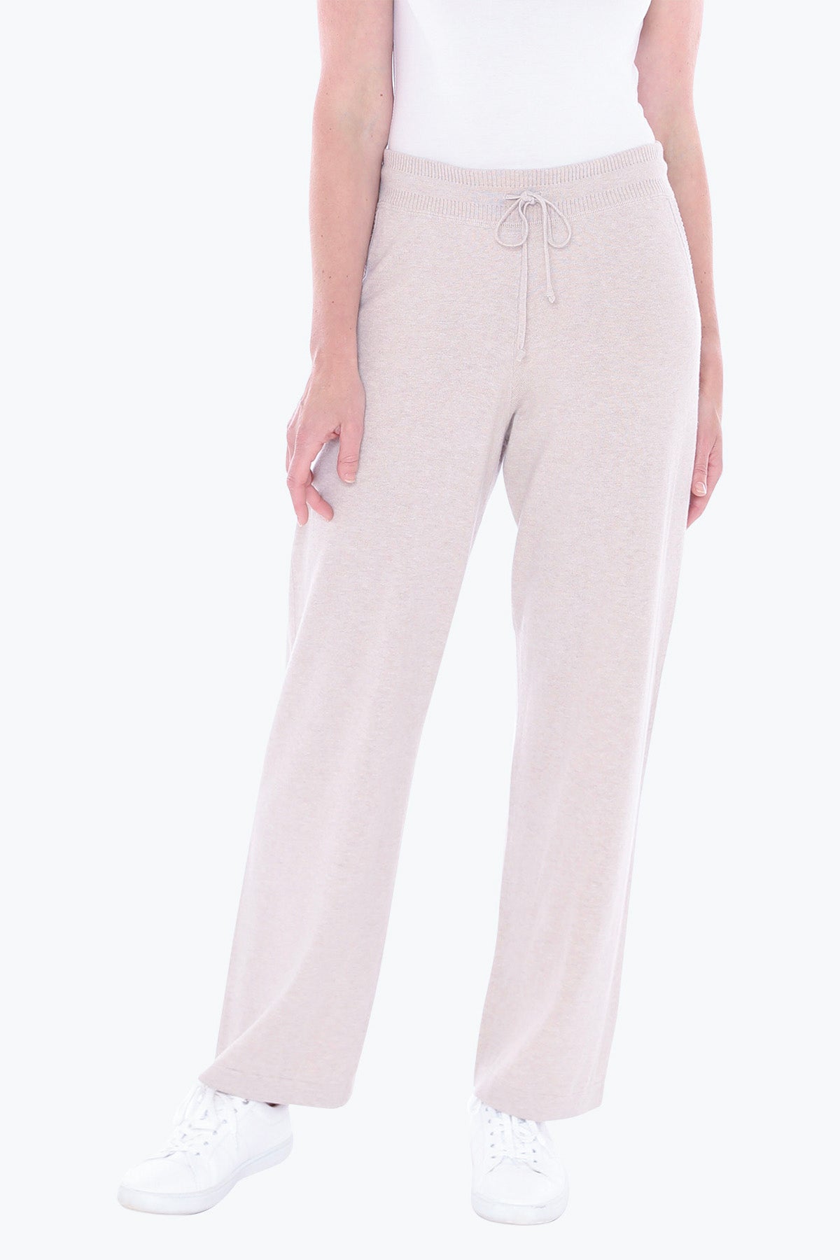 Knit Pant in Stone Marle