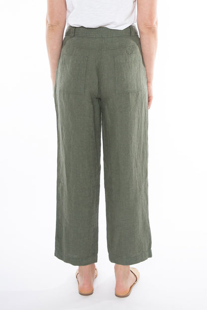 Women's Linen Jean in Green