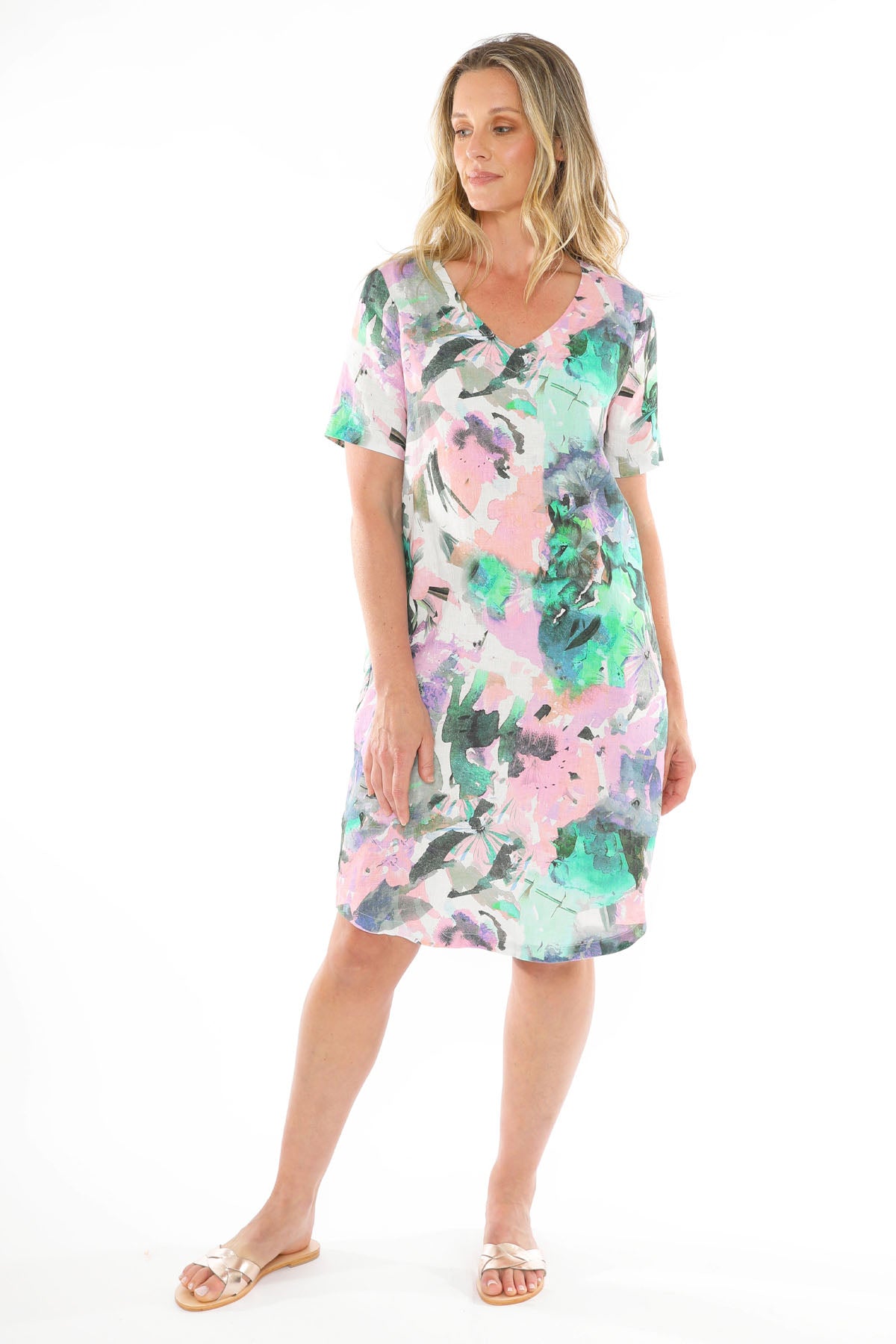 Women's Lush Oasis Dress in Multicolour