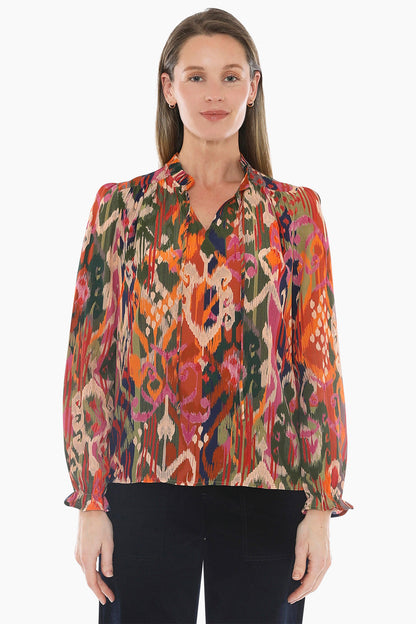 Opulent Ikat Top in Multi