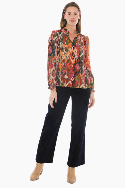 Opulent Ikat Top in Multi