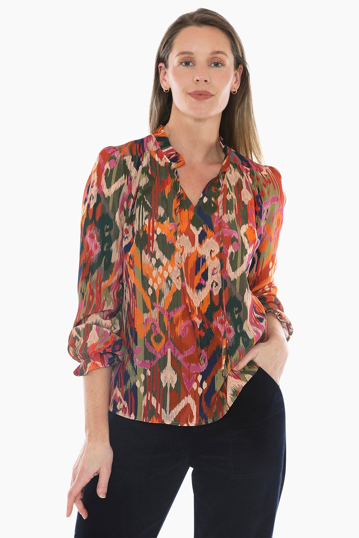 Opulent Ikat Top in Multi