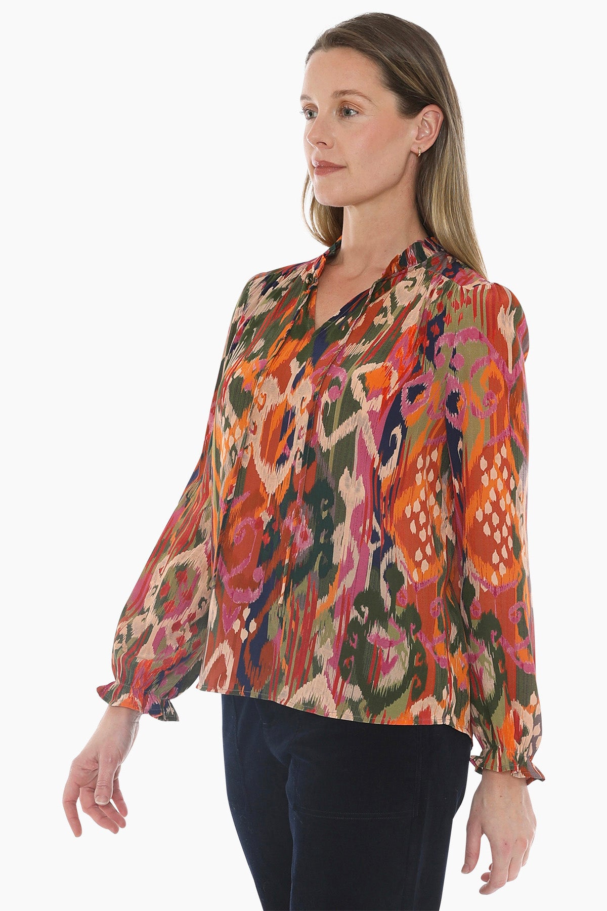 Opulent Ikat Top in Multi