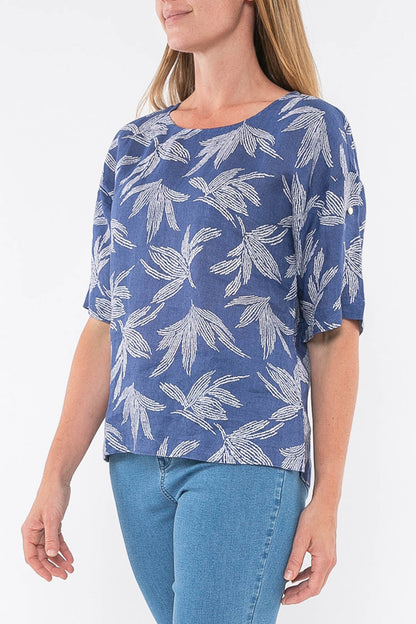 Palm Linen Top