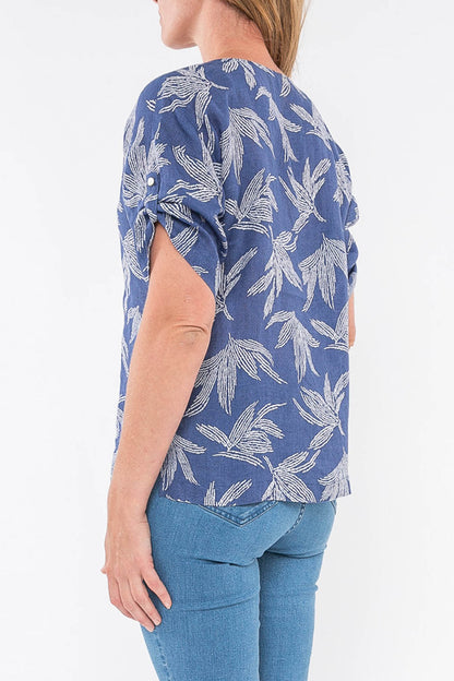 Palm Linen Top