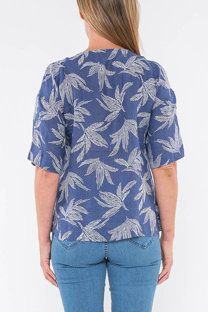 Palm Linen Top