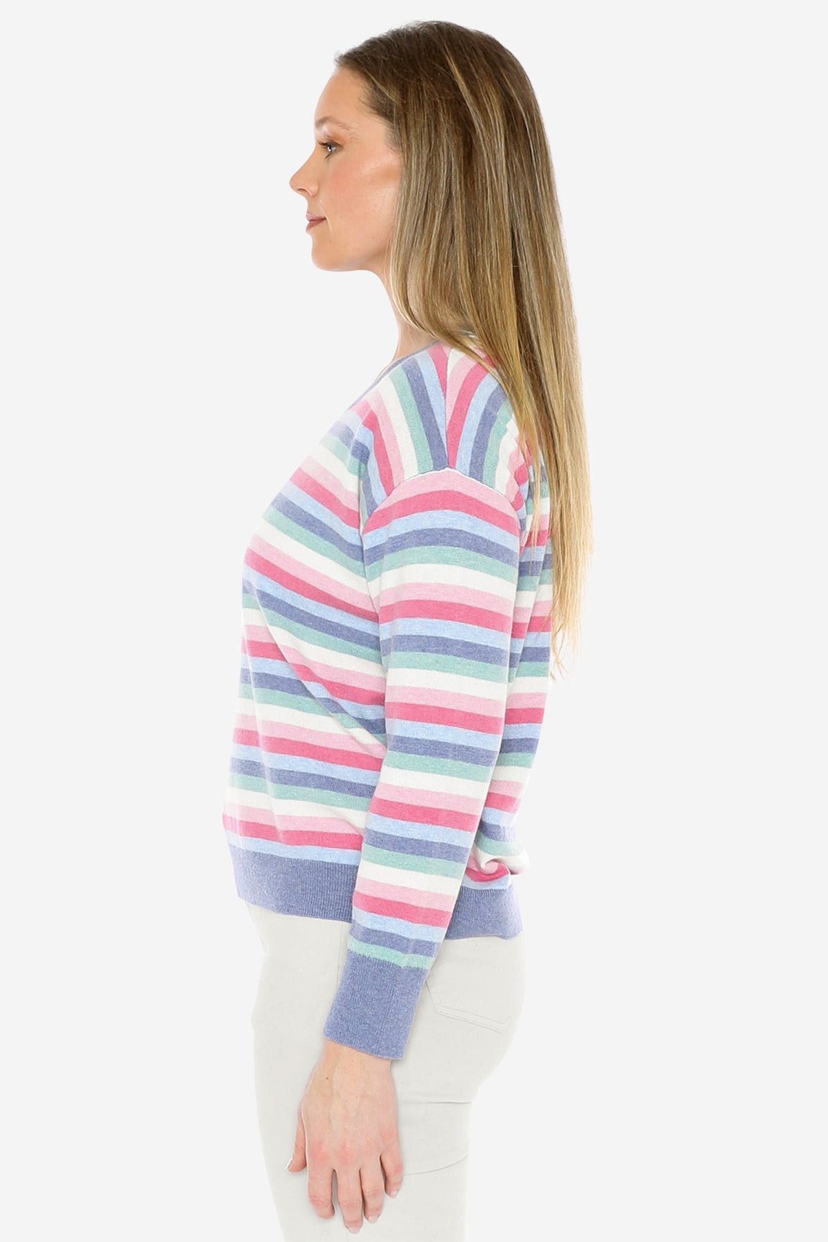 Pastel Stripe Pullover in Multi