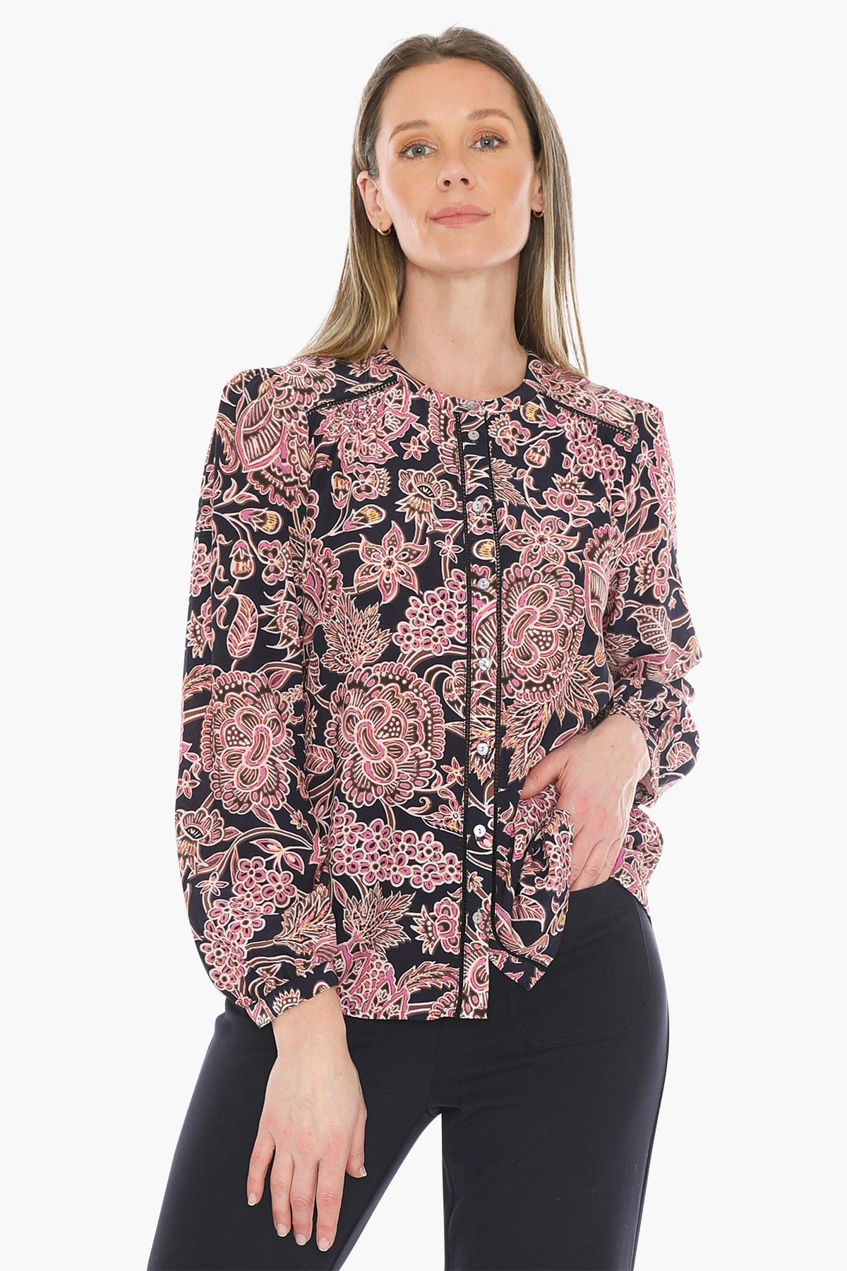 Romantic Flora Top in Multi