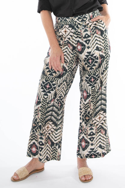 Women's Tribal Print Pant in Multicolour