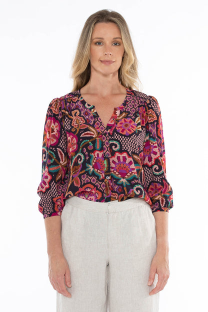 Vibrant Tapestry Top