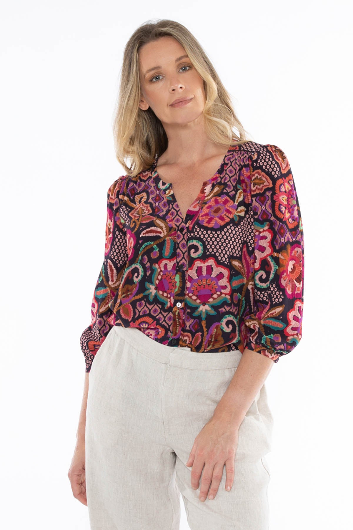 Vibrant Tapestry Top