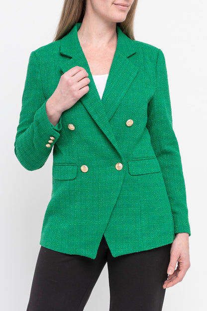 Boucle Blazer Evergreen