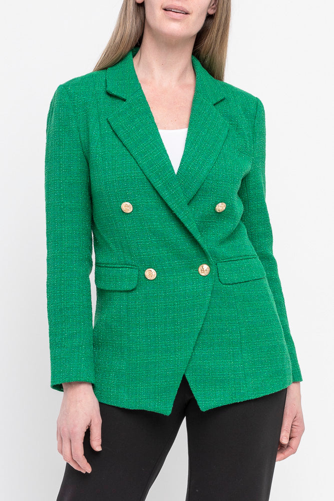 Boucle Blazer Evergreen