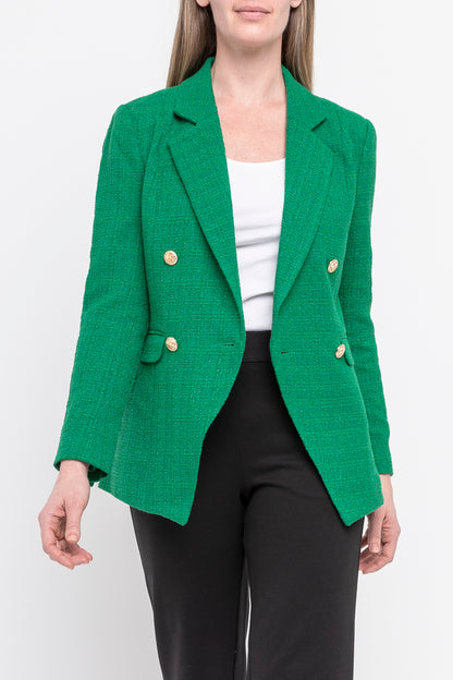 Boucle Blazer Evergreen