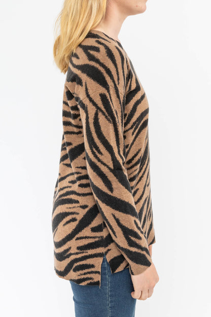 Animal Print Pullover