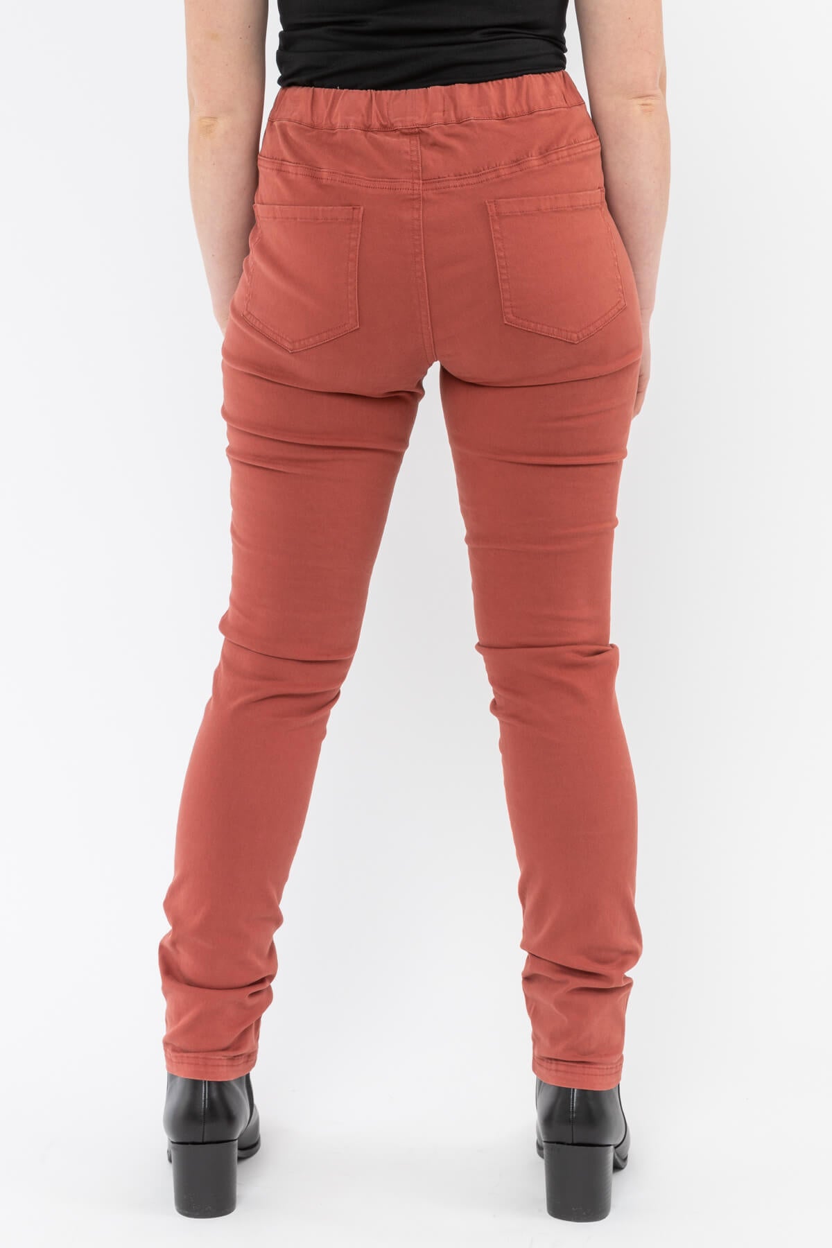 Biker Knee Jegging Dusty Red