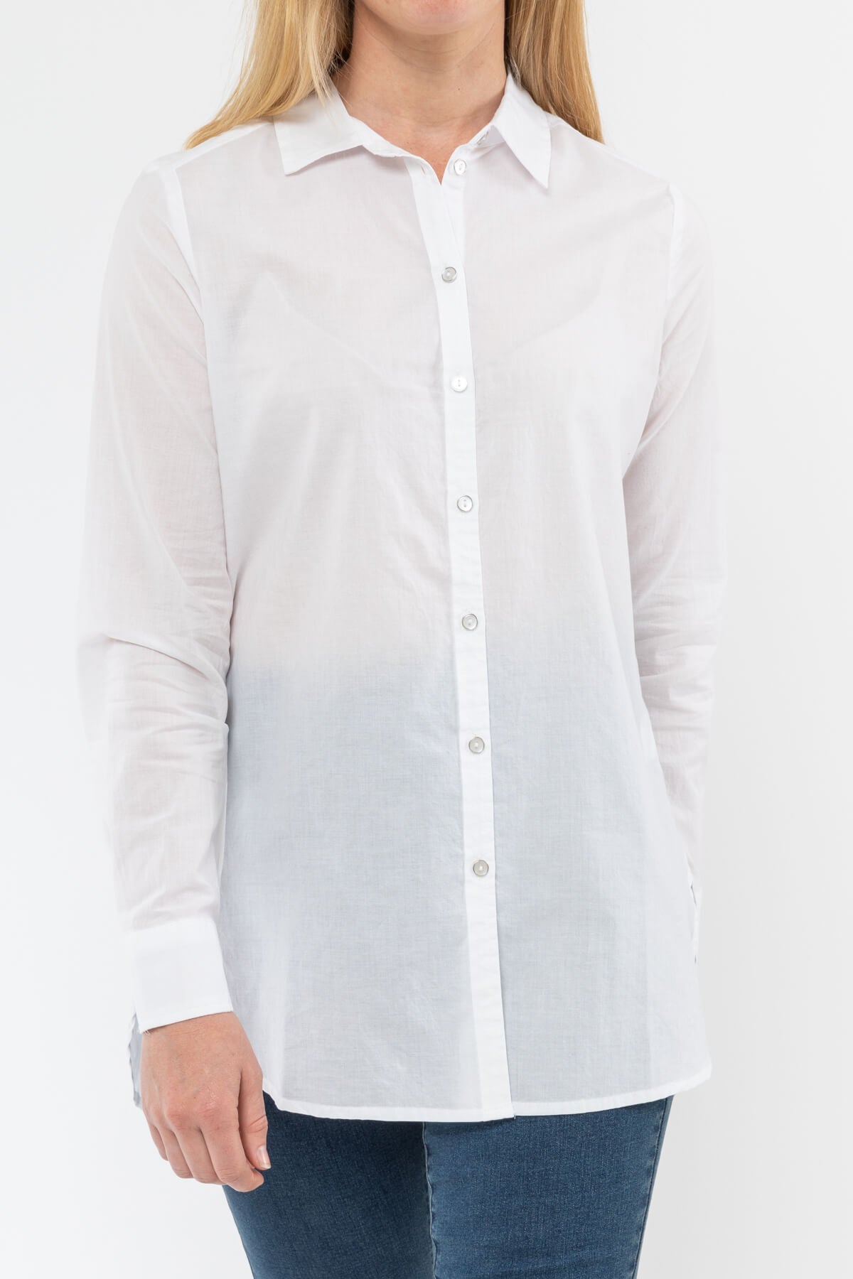 Cotton Swing Shirt White