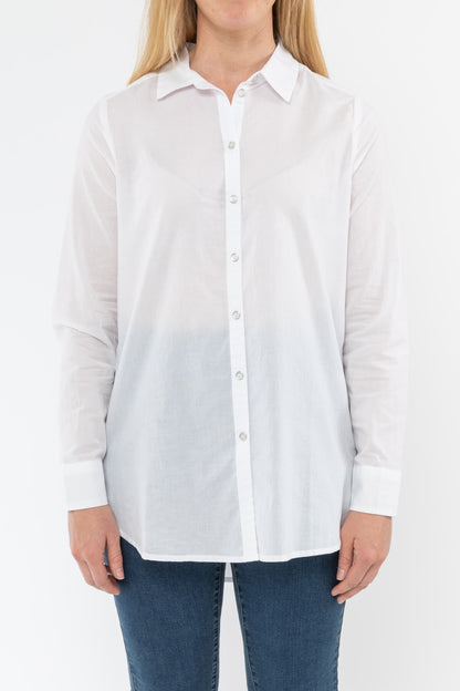 Cotton Swing Shirt White