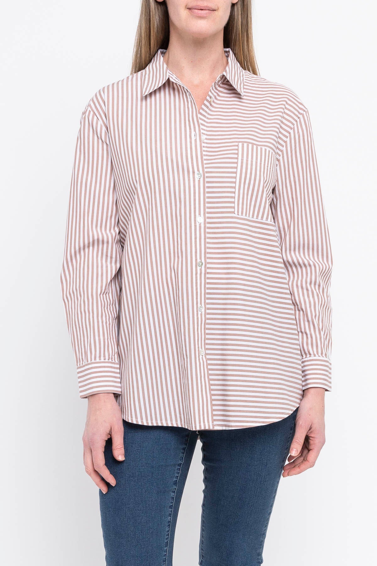 Stripe Shirt Latte