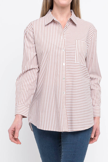 Stripe Shirt Latte