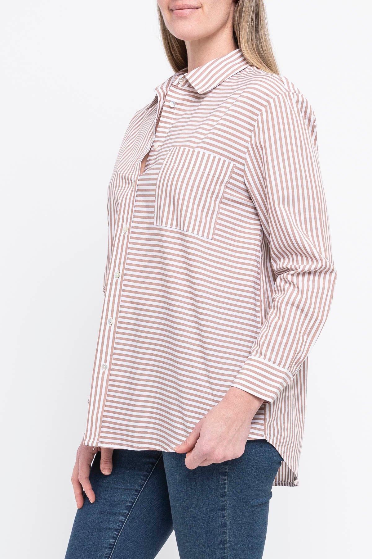 Stripe Shirt Latte