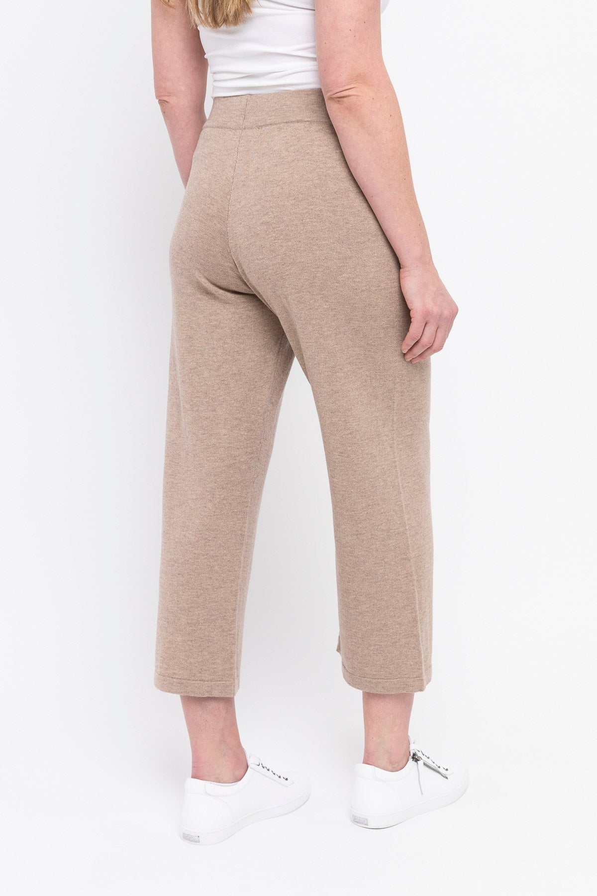 Wide Leg Knit Pant Wheat